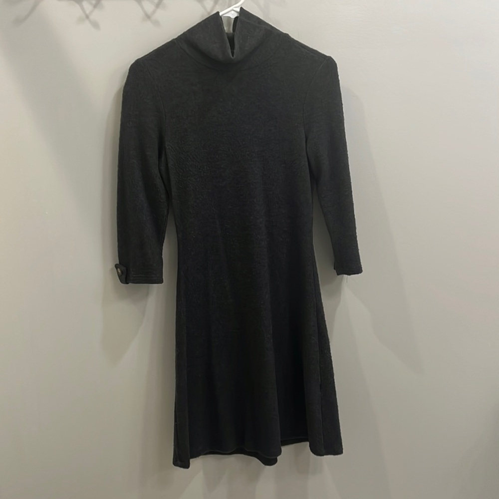 Pink Lily charcoal wool dress